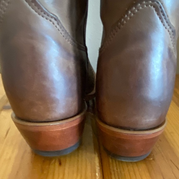 NWT Nocona Boots Genuine Leather Cowgirl Boots Rendezvous Tan - Picture 9 of 12